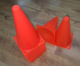 Training Cones - 9 inch (pack of 6) - - Arcade Sports
