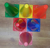 Training Cones - 9 inch (pack of 6) - - Arcade Sports