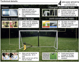 Inflatable Soccer Goal Post - - Arcade Sports