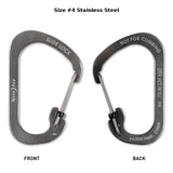 Nite Ize - CARABINER-SLIDELOCK #4 75LB (34KG) - - Arcade Sports