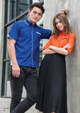 116 Unisex Short Sleeve Button Top - - Arcade Sports