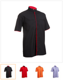 118 Unisex Short Sleeve Button Top - - Arcade Sports