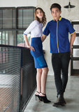 122 Unisex Short Sleeve Button Top - - Arcade Sports