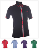 132 Unisex Short Sleeve Button Top - - Arcade Sports