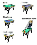 SOCCER TABLE - 5-in-1 Multi Game Table - Arcade Sports