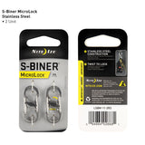 Nite Ize - S-BINER MICROLOCK X 2 3LB (1.4KG) - - Arcade Sports