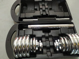 15KG Adjustable Chrome DumbBell Set - Arcade Sports